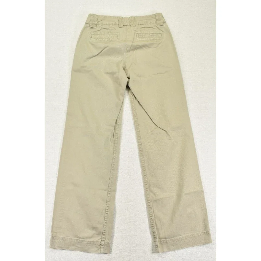 JCrew Favorite Fit Broken In Chino Pants Womens 0R Khaki Cotton Twill Wide Leg